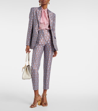 Pantalon slim raccourci en jacquard | Etro