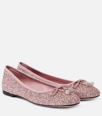 Ballerine Elme con glitter | Jimmy Choo