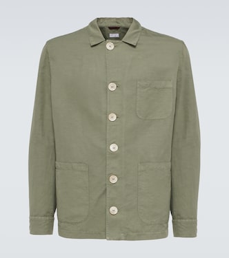 Linen and cotton overshirt | Brunello Cucinelli