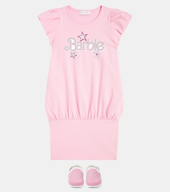 x Barbie® - Abito in misto cotone | Monnalisa