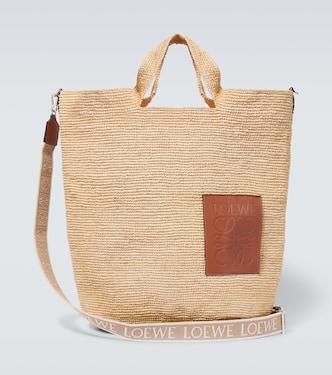 Paula's Ibiza - Borsa Slit Large Anagram in rafia | Loewe