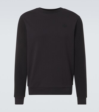 Wool-trimmed cotton sweater | Moncler
