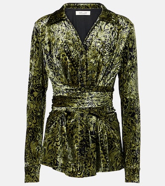Top envolvente Lagarde de terciopelo | Diane von Furstenberg