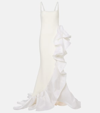 Robe Yana aus Crêpe und Organza | Safiyaa