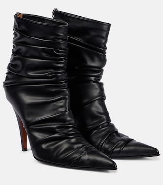 Ruched ankle boots | McQueen