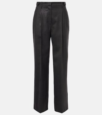 Wool-blend wide-leg pants | Brunello Cucinelli