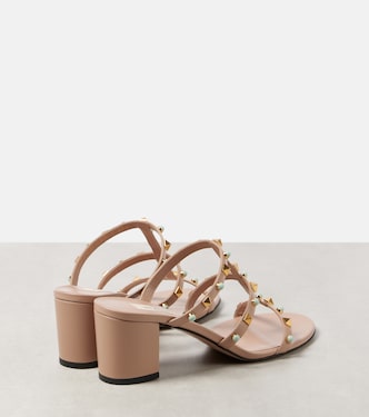 Sandalen Rockstud aus Leder | Valentino Garavani
