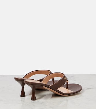 Ascent 55 leather thong sandals | Gianvito Rossi