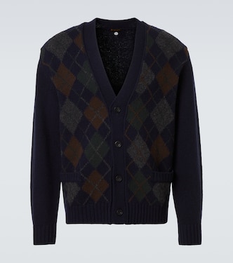 Cárdigan de lana argyle | Rubinacci