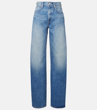 Cassie high-rise barrel-leg jeans | Slvrlake
