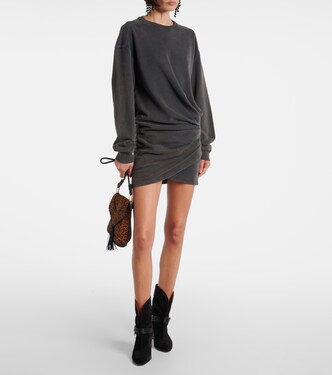 Pipper gathered cotton sweatshirt dress | Marant Etoile