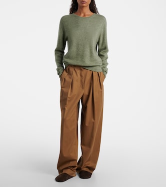 Igor cotton and cashmere wide-leg pants | The Row