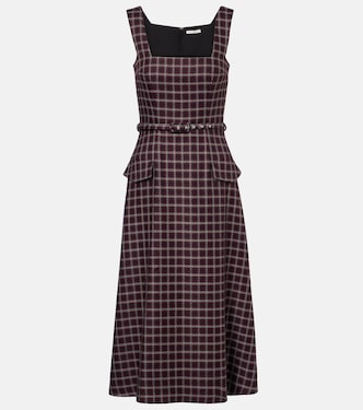 Petra houndstooth wool-blend midi dress | Emilia Wickstead