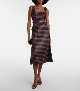 Petra houndstooth wool-blend midi dress | Emilia Wickstead