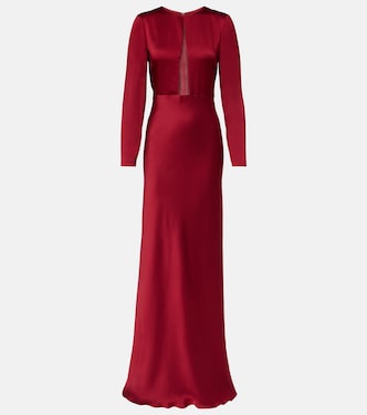 Robe longue Bird en satin | Max Mara