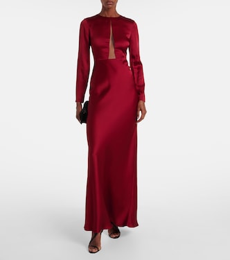 Bird satin maxi dress | Max Mara