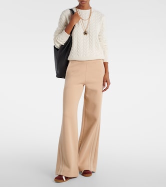 Ifrem high-rise cotton wide-leg pants | Max Mara