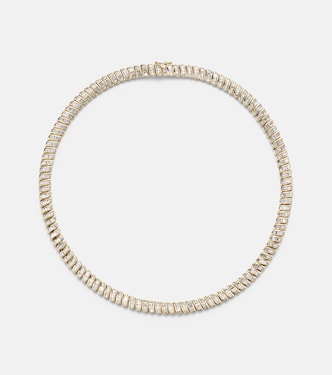 Zoe 18kt gold choker with diamonds | Anita Ko