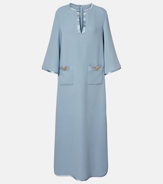 VGold silk maxi dress | Valentino