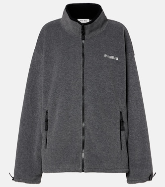 Oversize-Jacke aus Fleece | Miu Miu