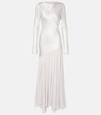 Maxikleid Cordelia aus Seidensatin und Chiffon | Tove