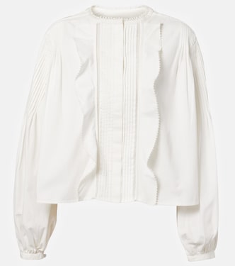 Blusa Cubraly de algodón con volantes | Isabel Marant