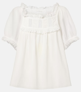 Frances lace-trimmed cotton-blend top | Dôen