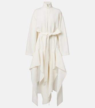 Belted ruffled poplin jumpsuit | Alaïa