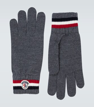 Wool ribbed gloves | Moncler