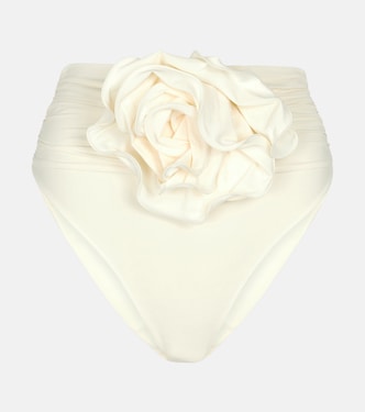 Floral-appliqué high-rise bikini bottoms | Magda Butrym