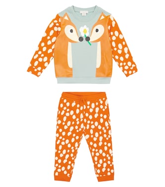 Felpa e pantaloni sportivi in cotone | Stella McCartney Kids
