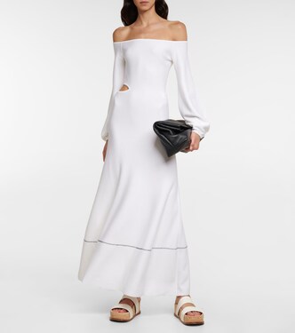 Off-Shoulder-Midikleid Oskar | Gabriela Hearst