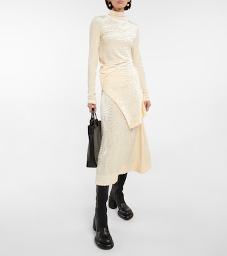 Velvet devoré minidress | Jil Sander