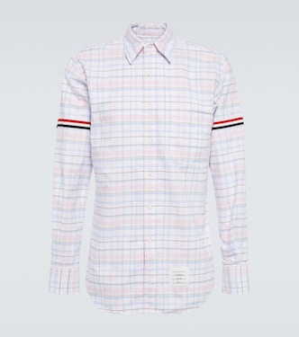 Camicia in popeline di cotone a quadri | Thom Browne