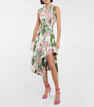 Midikleid aus einem Baumwollgemisch | Oscar de la Renta