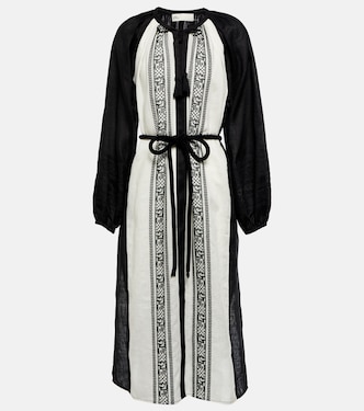 Caftano in lino con ricamo | Tory Burch