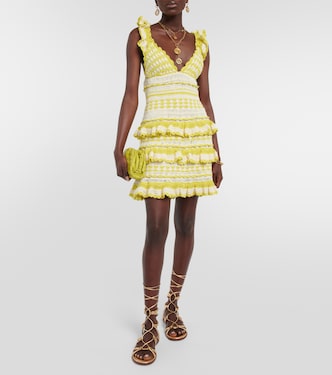 Miniabito Halcyon in crochet di cotone | Zimmermann