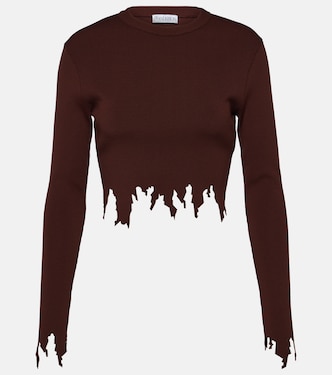 Top cropped in maglia | JW Anderson