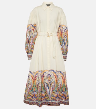 Vestido camisero de popelín de algodón con paisley | Etro