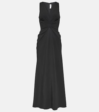 Vestido largo asimétrico drapeado | Victoria Beckham