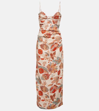Vestido largo Noemi de lino floral | SIR
