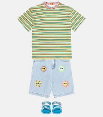 Shorts en denim bordados | Stella McCartney Kids