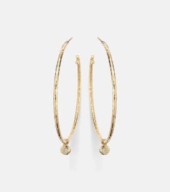 Boucles d'oreilles Nesting Gem Medium en or 18 ct et diamants | Octavia Elizabeth