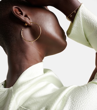 Boucles d'oreilles Nesting Gem Medium en or 18 ct et diamants | Octavia Elizabeth