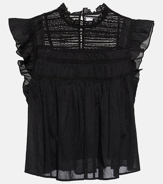 Blusa Inessa in cotone con balze | Velvet