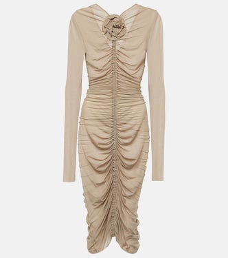 Abito midi in jersey con ruches | Magda Butrym