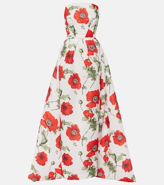 Poppy faille corset gown | Oscar de la Renta