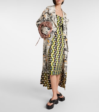 Vestido midi de crepé estampado | Dries Van Noten