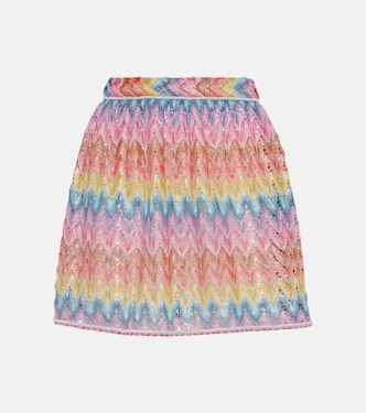 Minifalda de pointelle en zigzag | Missoni