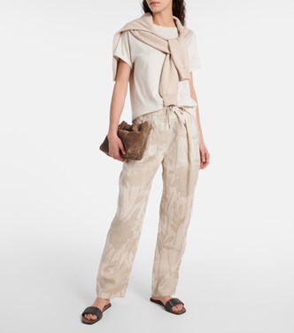Top in lamé di misto cashmere | Brunello Cucinelli
